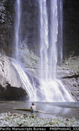 [Margaret Tedder?] 'Tenaru waterfall, Guadalcanal'