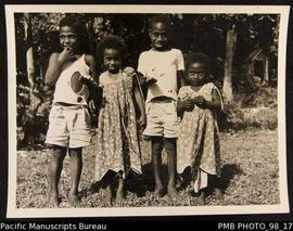 Village children, Aulua, Malekula