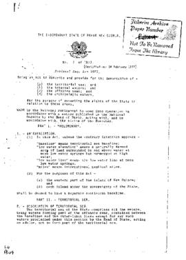 'National Seas Act 1977'