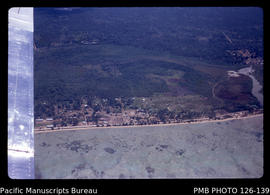 'Aerial view of Sopu reclamation area to the west of Nuku'alofa, Tonga'