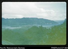 'Lagoon and bay from above Wintua'