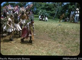 [? Ambae/North Pentecost dancers, possibly at Melsisi]