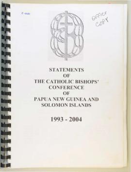 Bound statements of the Catholic Bishops Conference of Papua New Guinea and Solomon Islands