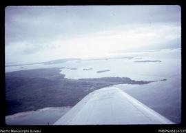 'Munda airfield with Rendova Island behind'