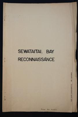 Report Number: 371 Reconnaissance Survey – Crown Land – Sewataitai Bay, 3pp. [Sketch map only on ...