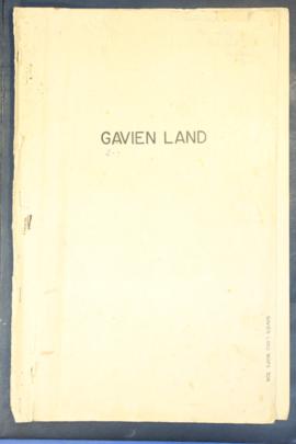 Report Number: 306 Soil Survey – Gavien land. Gavien (Land “A”) Proposed Blocks, 25pp.