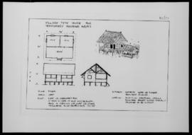 Plan. Village-type house for temporary housing areas, n.d.; 1 sheet.