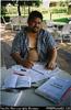 Des Ratima preparing for deployment to Gela [electorate] at the Mendana [Hotel, Honiara]