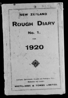 Diary of Robert Wigmore, 1 January 1920 - 31 December 1920