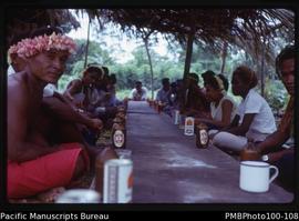 "Tikopian Easter Sunday feast at White River settlement, west of Honiara"