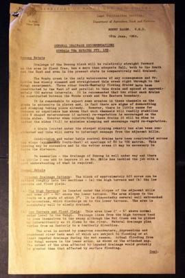 Report Number: 237 F.P. Aland, 'Kumbal [Tea Estate] Survey', n.d. (c.Nov 1965), 9pp. ; Chemical A...