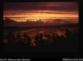 'Sunset over harbour, Vila'