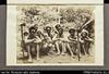 Group of village men and boys with two axes Aola Guadalcanal