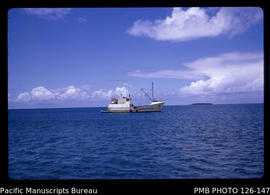 'MV Ata, Peter Warner's crayfishing vessel, Tonga'