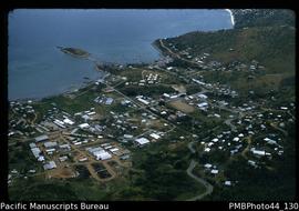 [Aerial view of town]