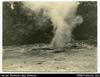 Hot Springs Talasea. Note the relative size of native standing to right of the Geyser also note t...