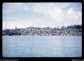 'Sikile village seen from inside Roviana Lagoon'