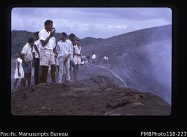 'On the rim of Tanna volcano'