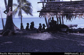 [Children at] 'Talise anchorage (when sea is calm), Weather Coast, Guadalcanal'