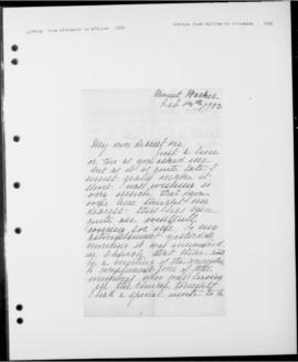Elizabeth Gray to William Gray (2 letters)