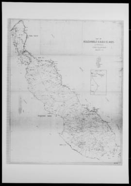 Map of Bougainville and Buka Islands, enlarged from geological map compiled by the Bureau of Mine...