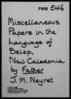 Grammar, hymns and church teachings in the language of Belep, New Caledonia, pp. 1-499