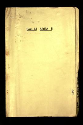 Report Number: 442 Galai Area 5, 2pp. Includes map with scale 1:10,000