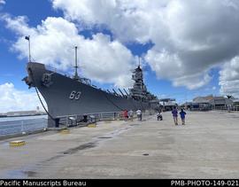USS Missouri docked in Pearl Harbor, Oahu