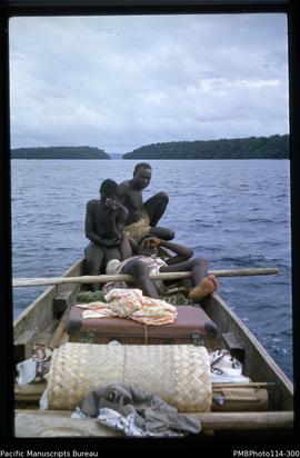 'Leaving Lokuru for Ugeli in Mark's canoe'
