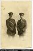 Portrait of C.E.M. (Charlie) Woodford and unknown RAMC (Royal Army Medical Corps) in military uni...