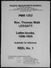 Letter books, Reel 1, pp.1-62