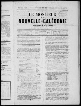 Le Moniteur de la Nouvelle Caledonie Noumea: Imprimerie du Gouvernement, no. 445-455
