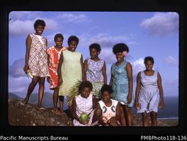 'Girls on top of Pele, North Efate'