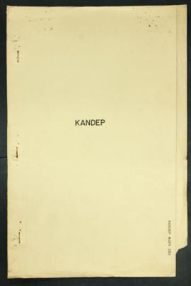 Report Number: 282 Soil Survey Report Portion of the Kandep Basin, 26pp. Includes map with scale ...