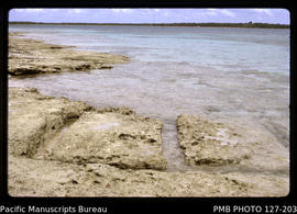 'Uncompleted coral blocks for Langi tombs seen 'in situ' on Pangaimotu Island, north of Nuku'alof...