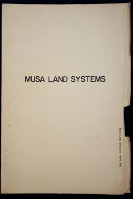 Report Number: 382 Musa – Lower Momoigo Land Systems. Chart only. Includes map with scale 1”=3.94...