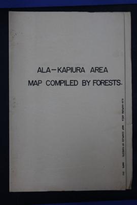 Report Number: 190 Ala-Kapiura Area West New Britain District. Map by Forest. [Map only.] Include...