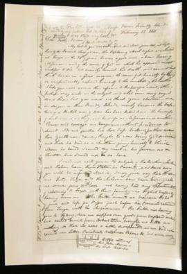 Letters of Rev John Thomas and his wife to the King (Photocopy)