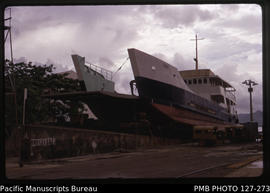 'Suva Slipway and MV Tabalai with front ramp lowered, Fiji'