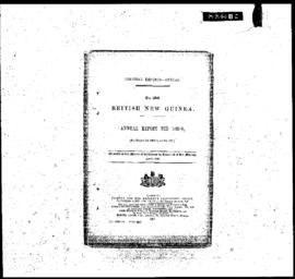Reel 1, British New Guinea Report for 1897-1898