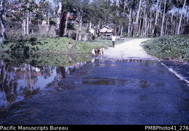 'River crossing at Marovovo school, Guadalcanal West'
