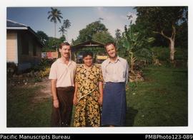 High School missionary teacher Chris Robinson visiting from Upolu. Satupaitea, Savaii