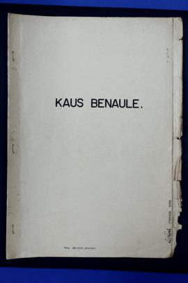 Report Number: 179 Land Inspection - Kaus, 4pp.  Map 179: 'Block 2 Kaus Benale, Hoskins, West Nak...