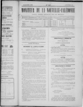 Le Moniteur de la Nouvelle Caledonie Noumea: Imprimerie du Gouvernement, no. 949