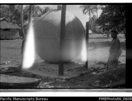 Old buoy used as a water tank near Kukumbona