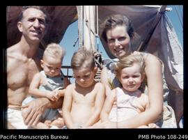 [Whyte family on a boat]