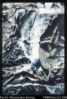 ‘Waterfall across track to Labo, South West Bay’