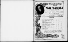 Quarterly Jottings from the New Hebrides October 1896