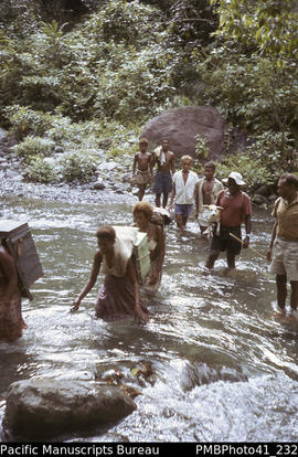 [People crossing] 'Sutakama River crossing (kama large), Guadalcanal'