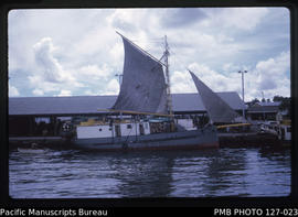 'MV Evelyn at Suva wharf, Fiji'
